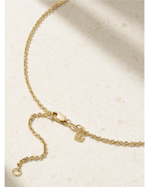 Sydney Evan Metallic Evil Eye 14-Karat Diamond Necklace