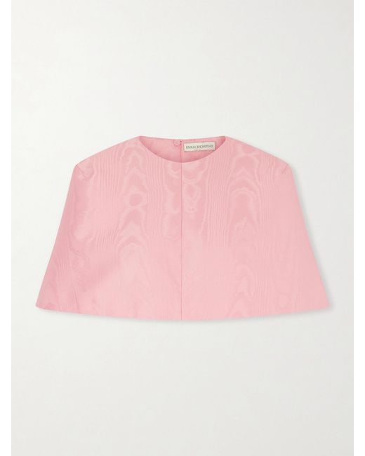 Emilia Wickstead Pink Virginie Moiré Cape