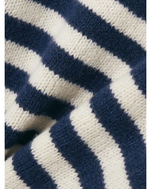 Suzie Kondi Blue Kismet Striped Cashmere Sweater
