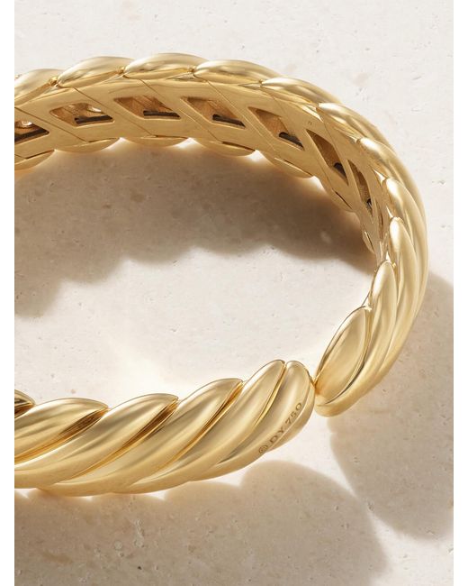 David Yurman Metallic Cable 18-Karat Diamond Bracelet