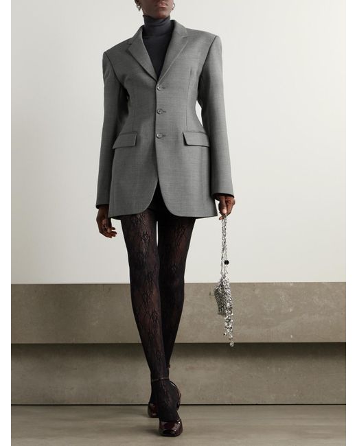 Wardrobe NYC Gray Wool Blazer