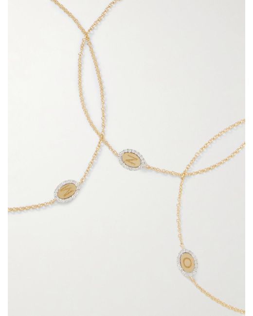 Bracelet En Or 10 Carats (416/1000) Et Diamants Teeny Marquee STONE AND STRAND en coloris Natural