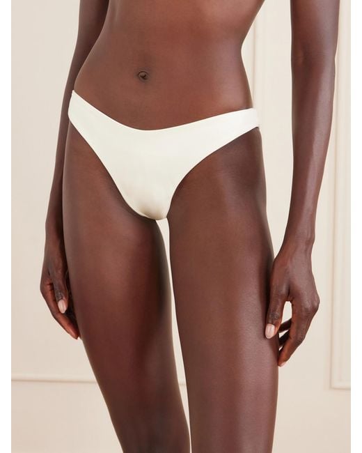 Away That Day White Fiji Recycled Stretch Bikini Briefs