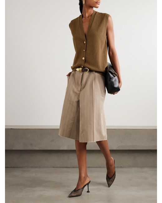 Blazé Milano Brown Highland Wool And Cashmere-Blend Vest