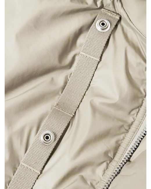 Rick Owens Natural Padded Shell Bomber Jacket