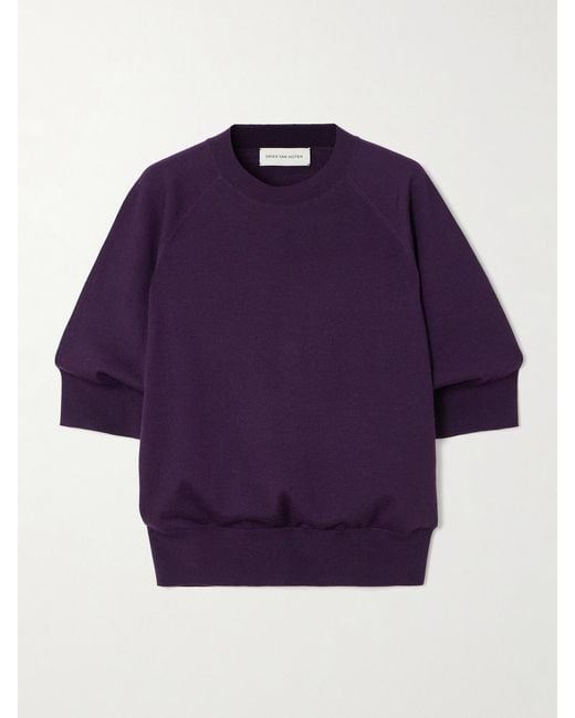 Dries Van Noten Purple Wool Sweater