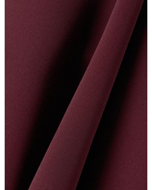 Valentino Garavani Purple Cape-Effect Silk-Crepe Mini Dress