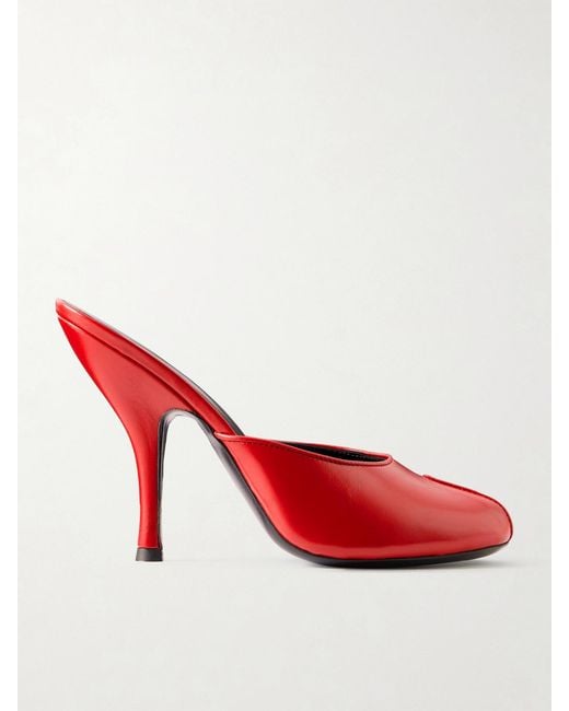 Jude Red Date Leather Mules