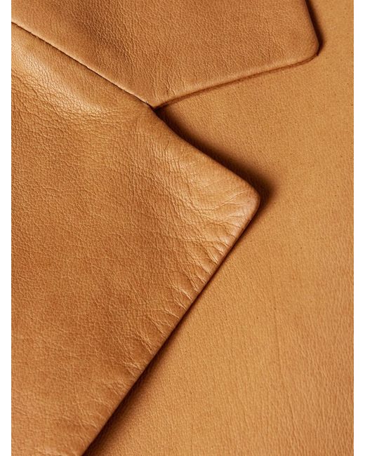 The Row Brown Fabian Lederjacke