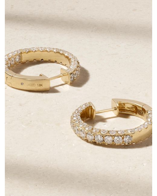SHAY Natural Creolen Aus 18 Karat Mit Diamanten