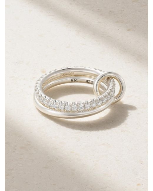 Spinelli Kilcollin Natural Cara Ring Aus Sterlingsilber Mit Diamanten