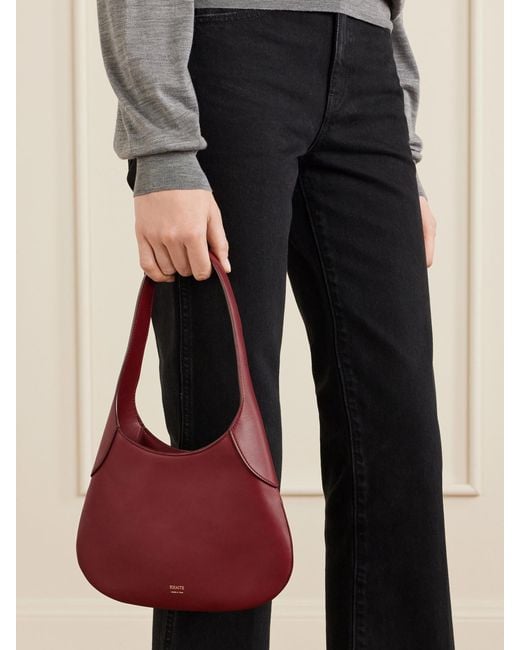 Khaite Red Joan Small Leather Shoulder Bag