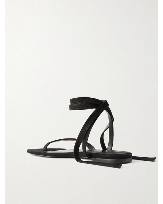 Proenza Schouler White Tee Suede Sandals