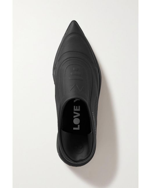 AZ FACTORY Black Collapsible-Heel Neoprene And Mesh Slip-On Sneakers