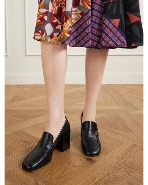 Dries Van Noten Black Leather Pumps