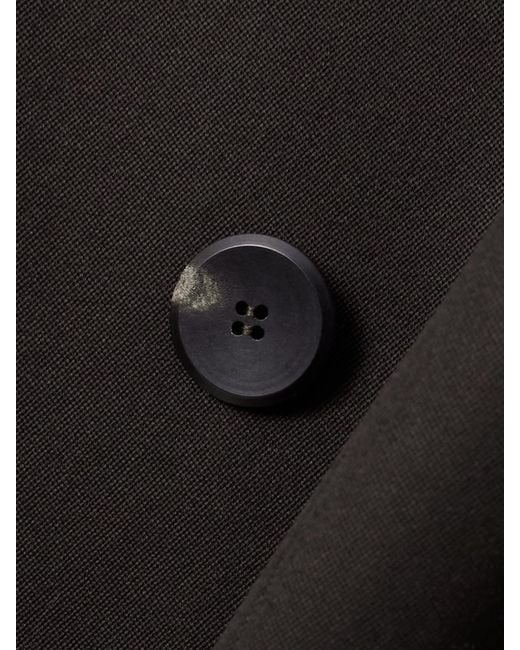 Sa Su Phi Black Wool Double-Breasted Blazer