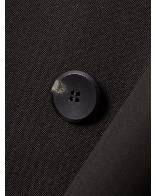 Sa Su Phi Black Wool Double-Breasted Blazer