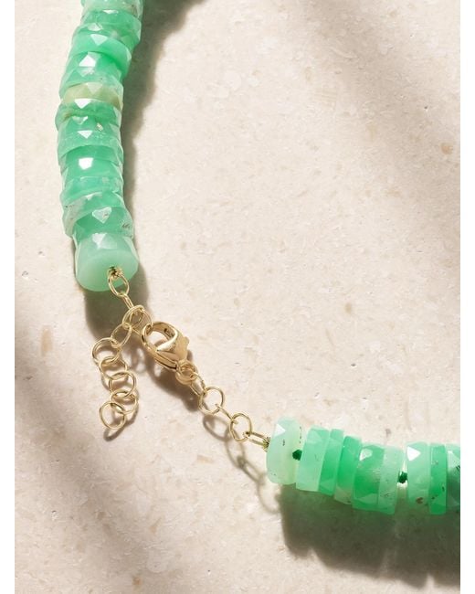JIA JIA Green 14-Karat Chrysoprase Necklace