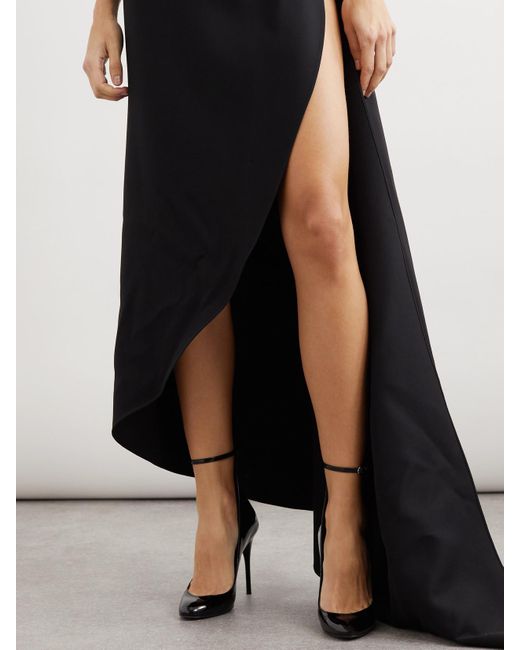 Alaïa Black 90 Pumps Aus Lackleder