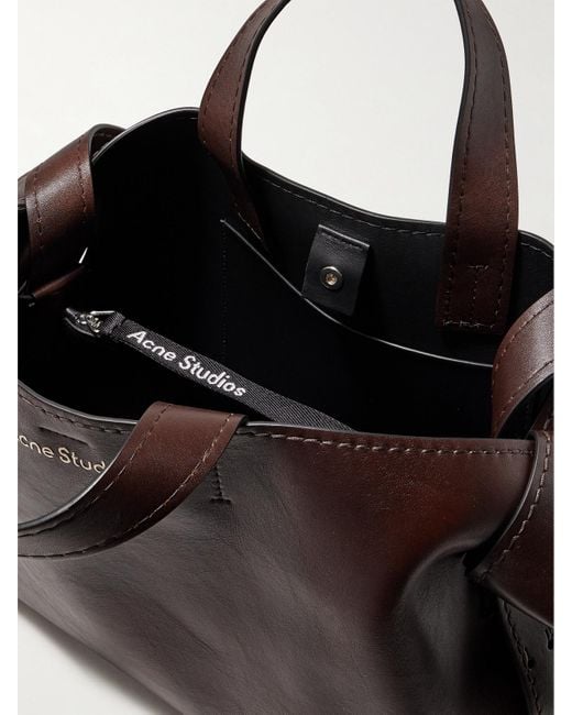 Acne Brown Musubi Knotted Leather Tote