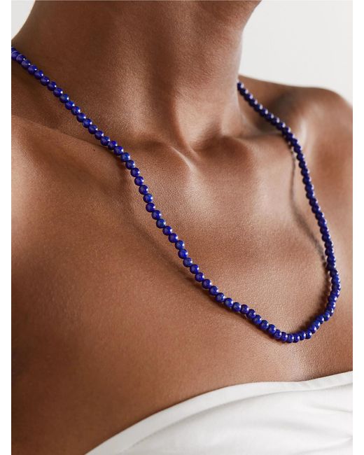 Mateo Natural 14-Karat Lapis Lazuli Necklace