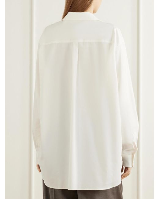 Ssstein White Skipper Cotton Shirt
