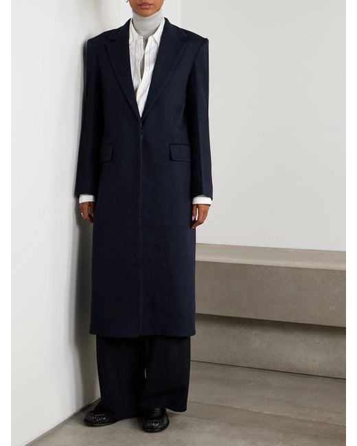 Twp Blue Mattie Wool-Blend Twill Coat