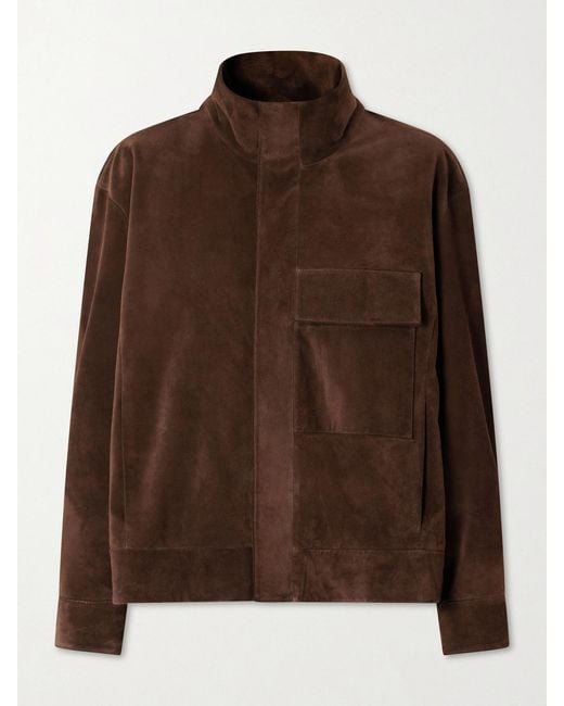 Nili Lotan Brown Cirque Suede Jacket
