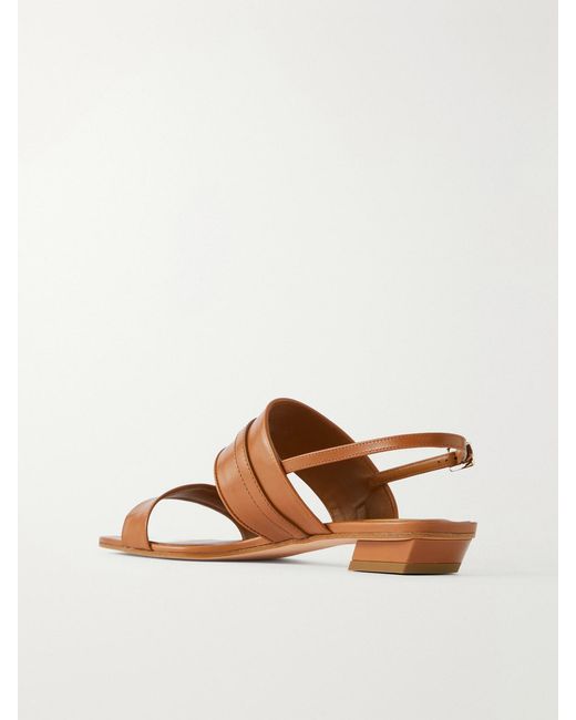 Roger Vivier Brown Belle Vivier 20 Embellished Leather Sandals