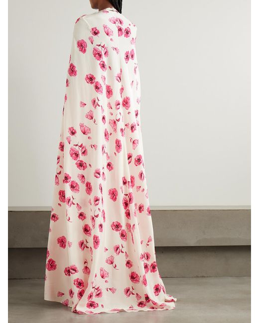 emilia wickstead pink cape dress Blaine Dress