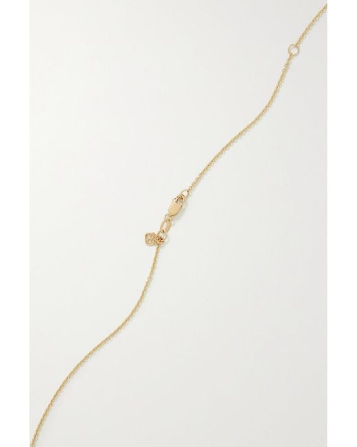 Sydney Evan Metallic Cocktail Heart 14-Karat Diamond Necklace