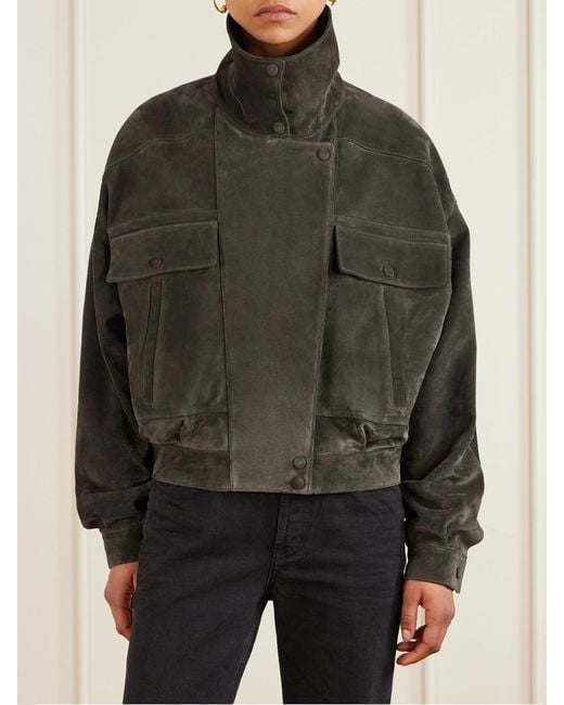 Saint Laurent Green Suede Jacket