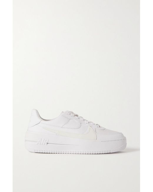 Nike Leather Air Force 1 Plt.af.orm Shoes in White - Save 21% | Lyst Canada