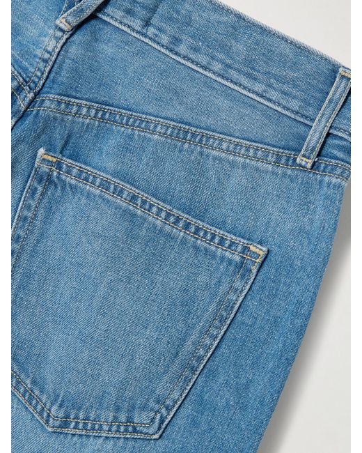 Veronica Beard Blue Taylor High-Rise Wide-Leg Jeans