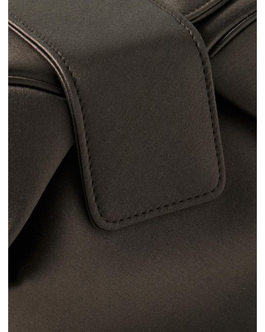 Gabriela Hearst Black Soft Demi Satin Clutch