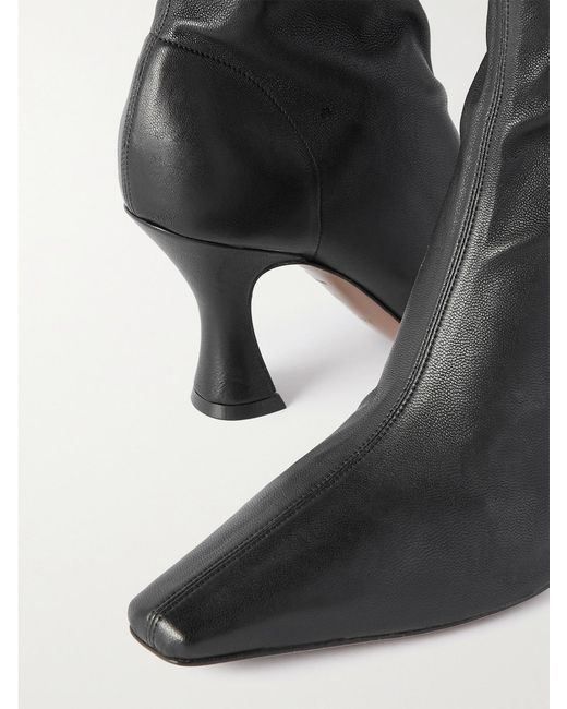 Neous Black Ran Stretch-Leather Ankle Boots