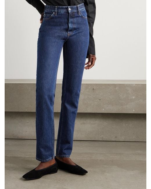 Totême Blue Garderob High-Rise Slim-Fit Organic Jeans