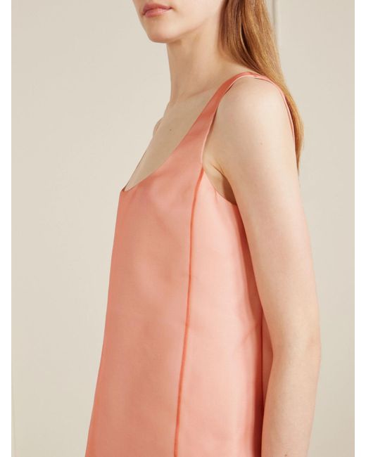Khaite Pink Pranta Silk-Organza Mini Dress