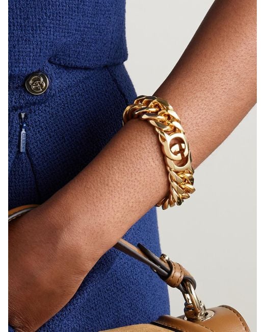 Gucci Metallic Interlocking-Tone Bracelet