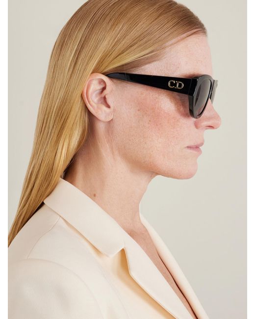 Dior Black Diorglow A1U Aviator-Style Acetate Sunglasses