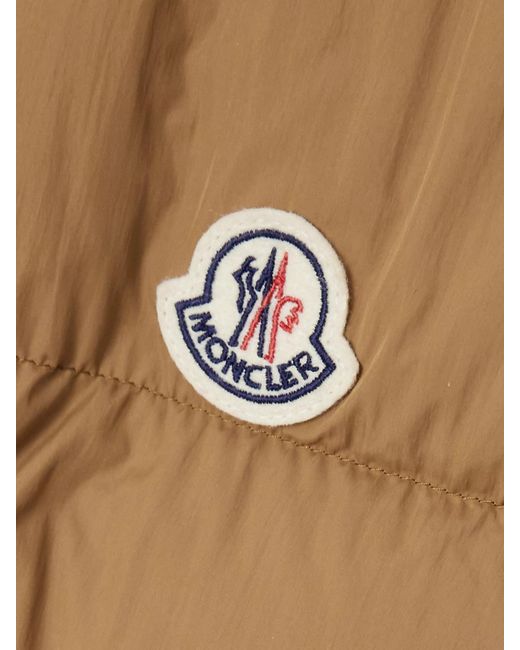 Moncler Natural Selle Cropped Quilted-Shell Down Jacket