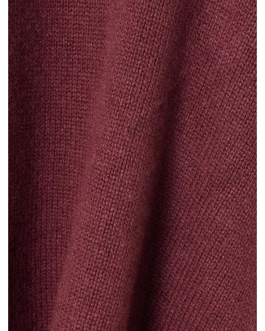 The Elder Statesman Red Pali Cashmere Sweater