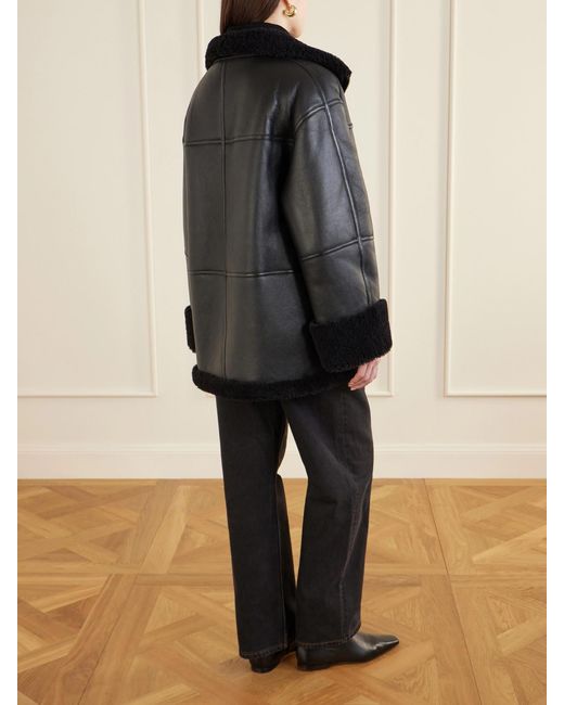 Totême  Black Shearling Jacket