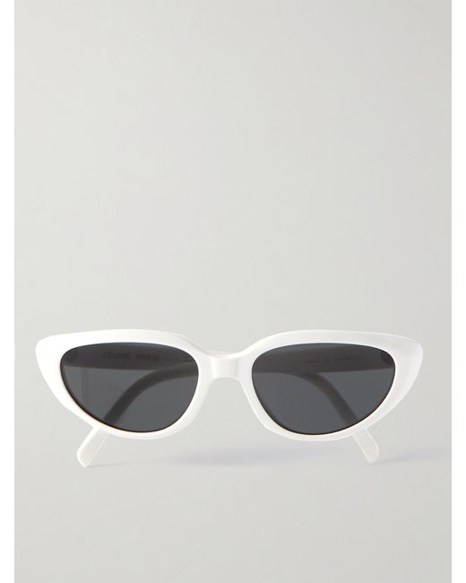 Céline Metallic Cat-Eye Acetate Sunglasses
