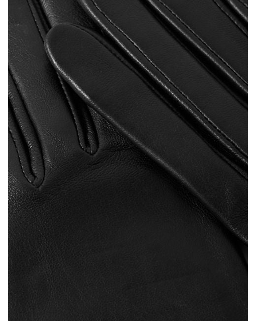 Agnelle Black Kate Leather Gloves