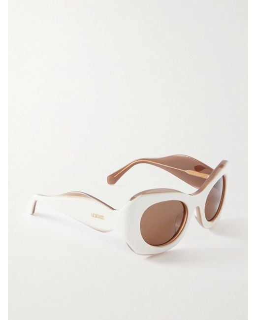 Loewe Natural Paula's Ibiza Rounded-Frame Acetate Sunglasses