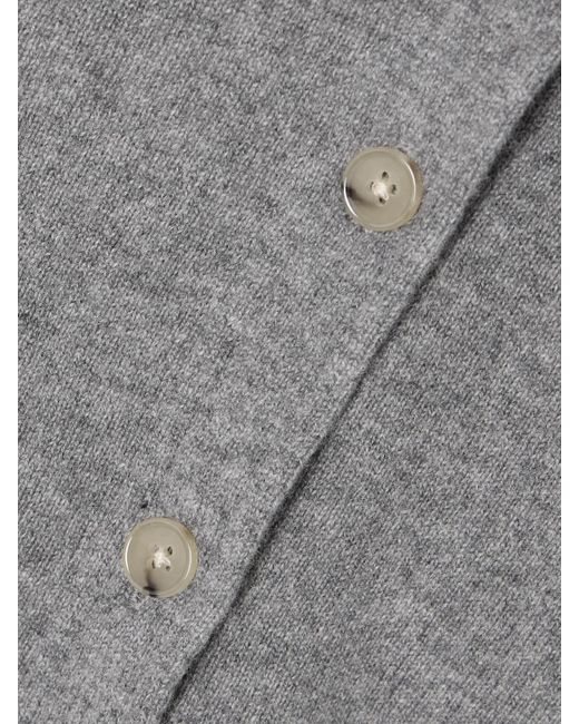 Totême Gray Cashmere Cardigan