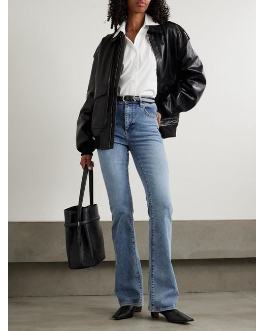 FRAME Blue The Reboot Mid-Rise Bootcut Jeans
