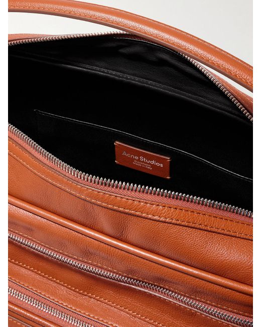 Sac À Main En Cuir À Ornement Medium Acne en coloris Brown