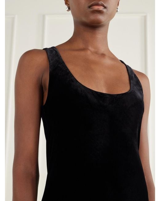 Rohe Black Velvet Maxi Dress